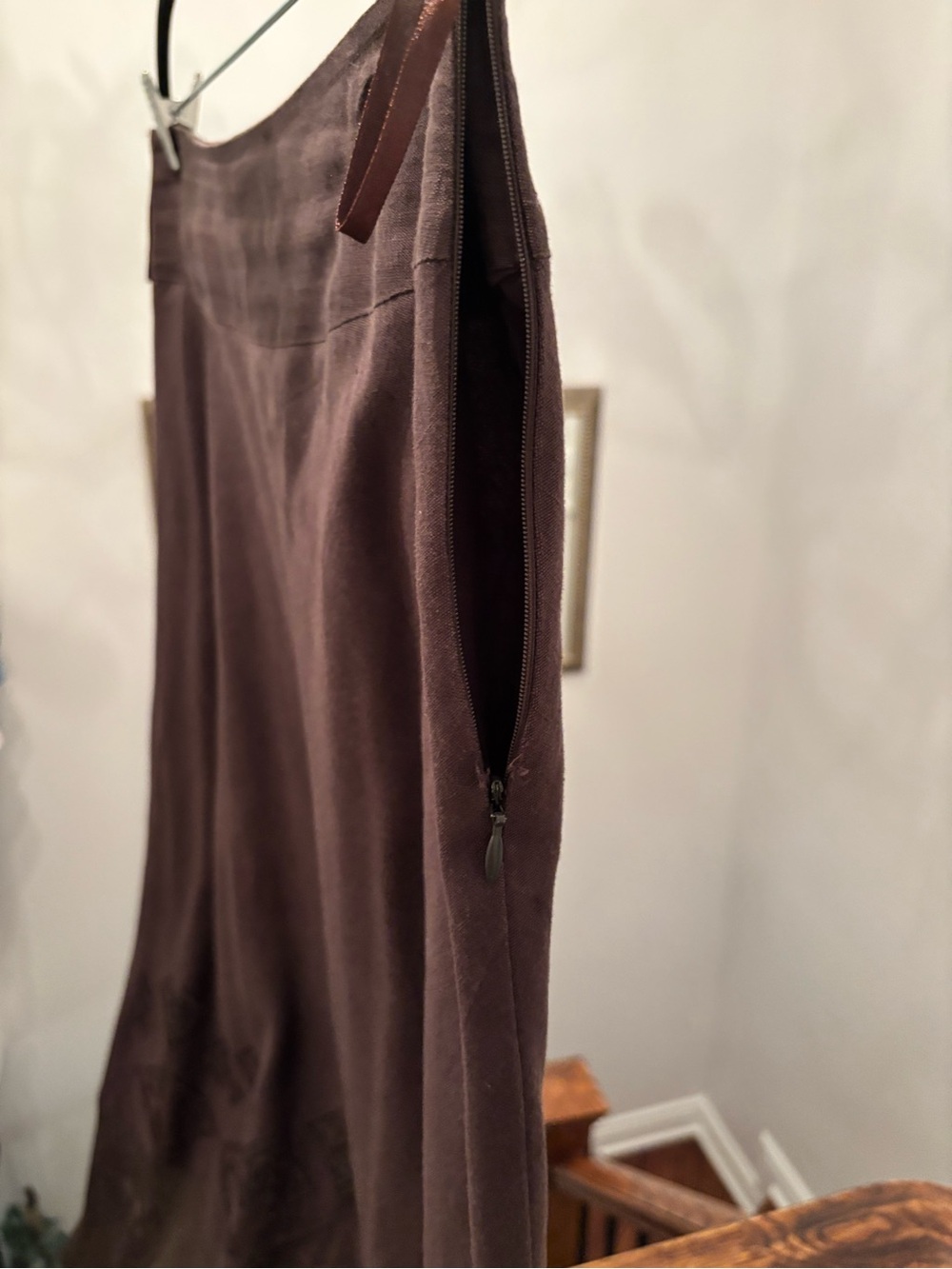 Fully lined Women's Brown A-Line Skirt from Planet - Picture 3 of 7